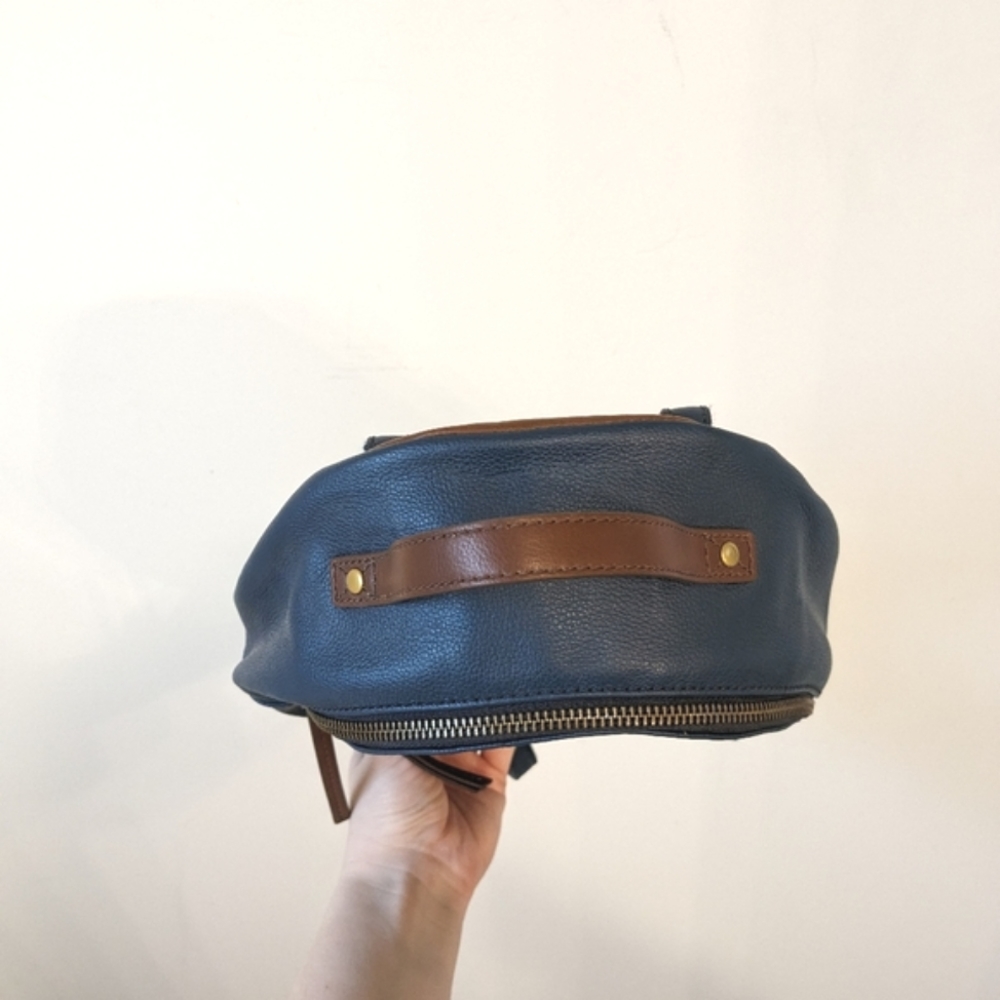 Fossil Blue Leather Studded Mini Backpack - Picture 7 of 12